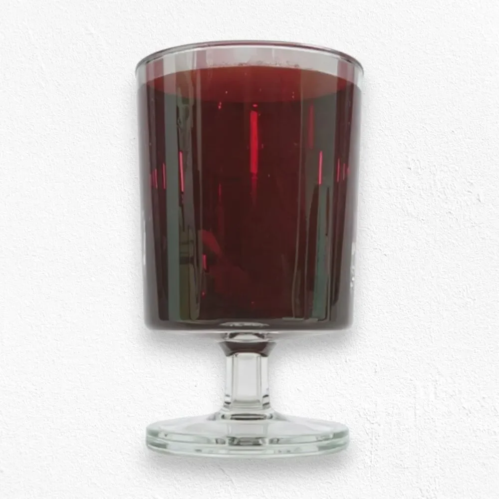 70s Vintage Dark Red Arcoroc Luminarc France Stem Cocktail Cordial Glass 8 Oz